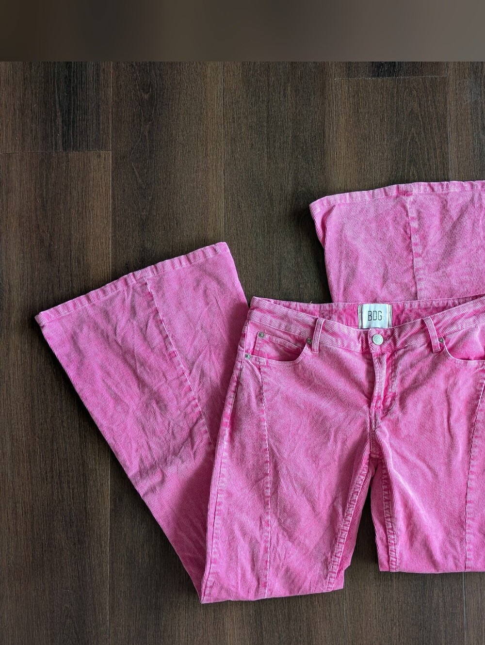 BDG sz. 26 pink corduroy flare pants